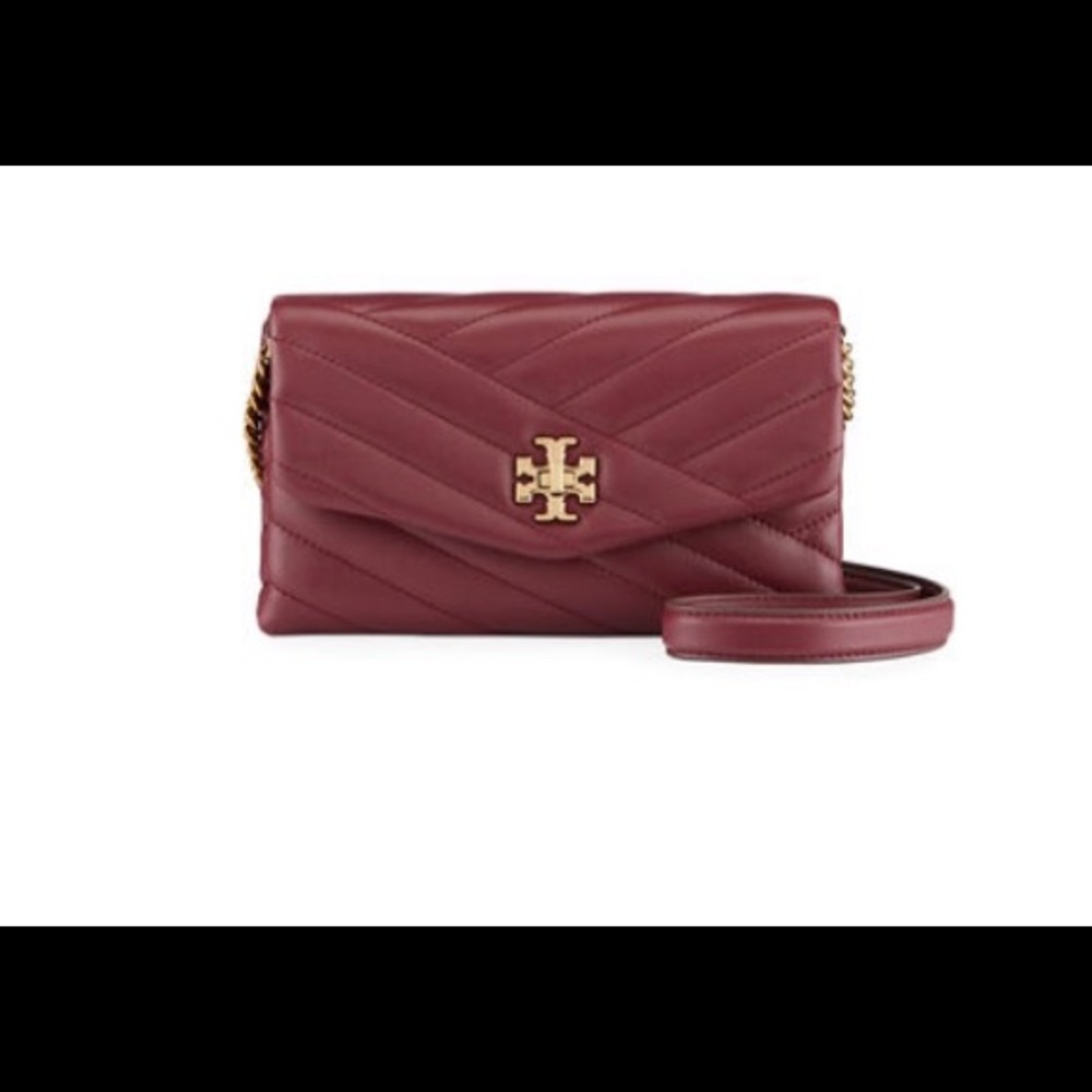 Kira Chevron Chain Wallet Crossbody Bag